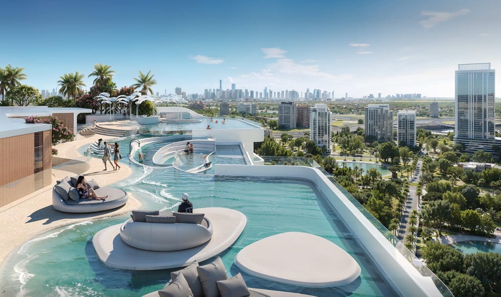 weybridge gardens 4, dubailand, dubai project